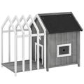 Niche pour chien en bois avec terrasse – Extérieur | ORYNVEL