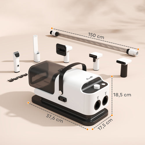 PawHut 5-in-1 Grooming Station | Staubsauger, Trockner & Haarschneidemaschine