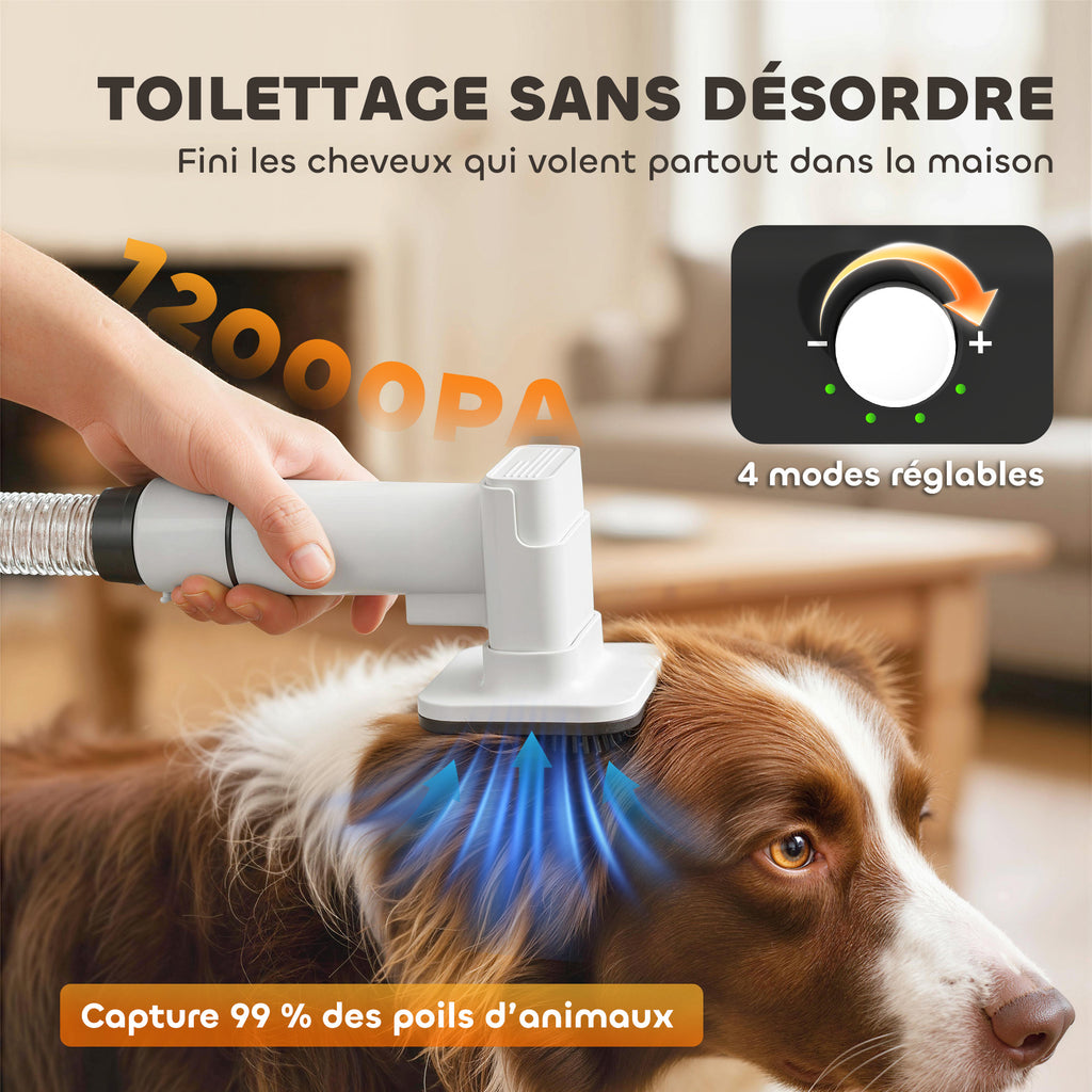 PawHut 5-in-1 Grooming Station | Vacuum, Dryer & Clipper