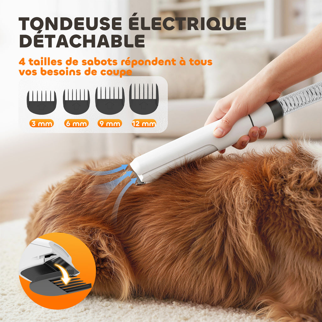 PawHut 5-in-1 Grooming Station | Vacuum, Dryer & Clipper