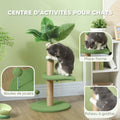 Arbre à chat arbre à grimper pour chat hauteur 83 cm avec griffoir en jute, balles jouets, plates-formes en peluche