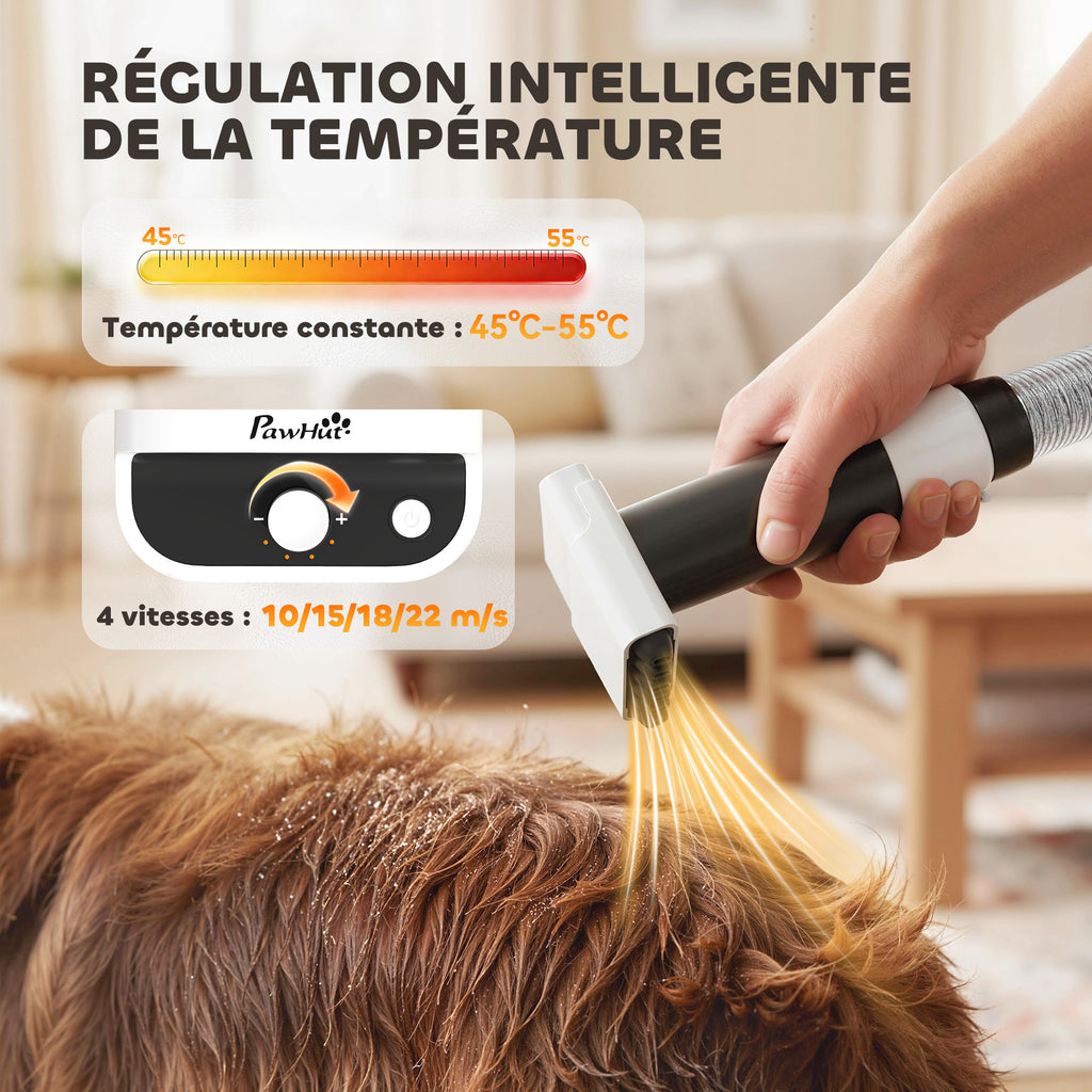 PawHut 5-in-1 Grooming Station | Vacuum, Dryer & Clipper